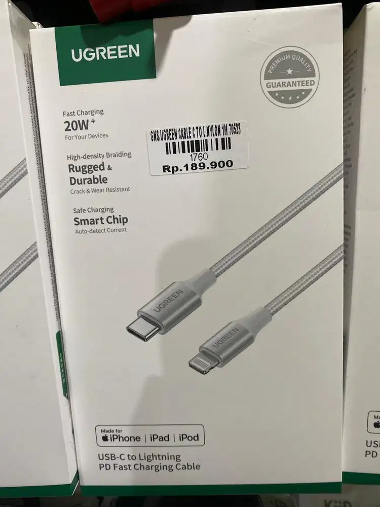 UGREEN CABLE C TO L NYLON 1M