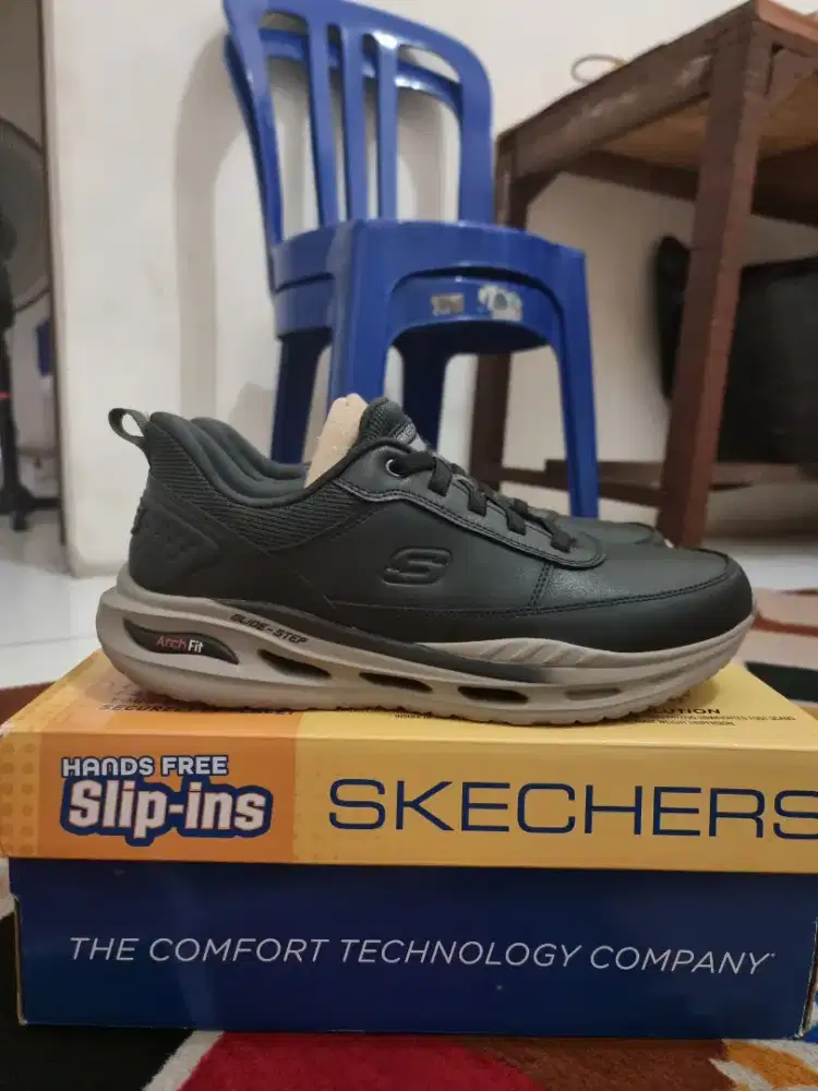 SKECHERS  ARCH FIT ORVAN MOXLAY BLACK Sz 43 INSOLE 28CM , ORI PT.MAP