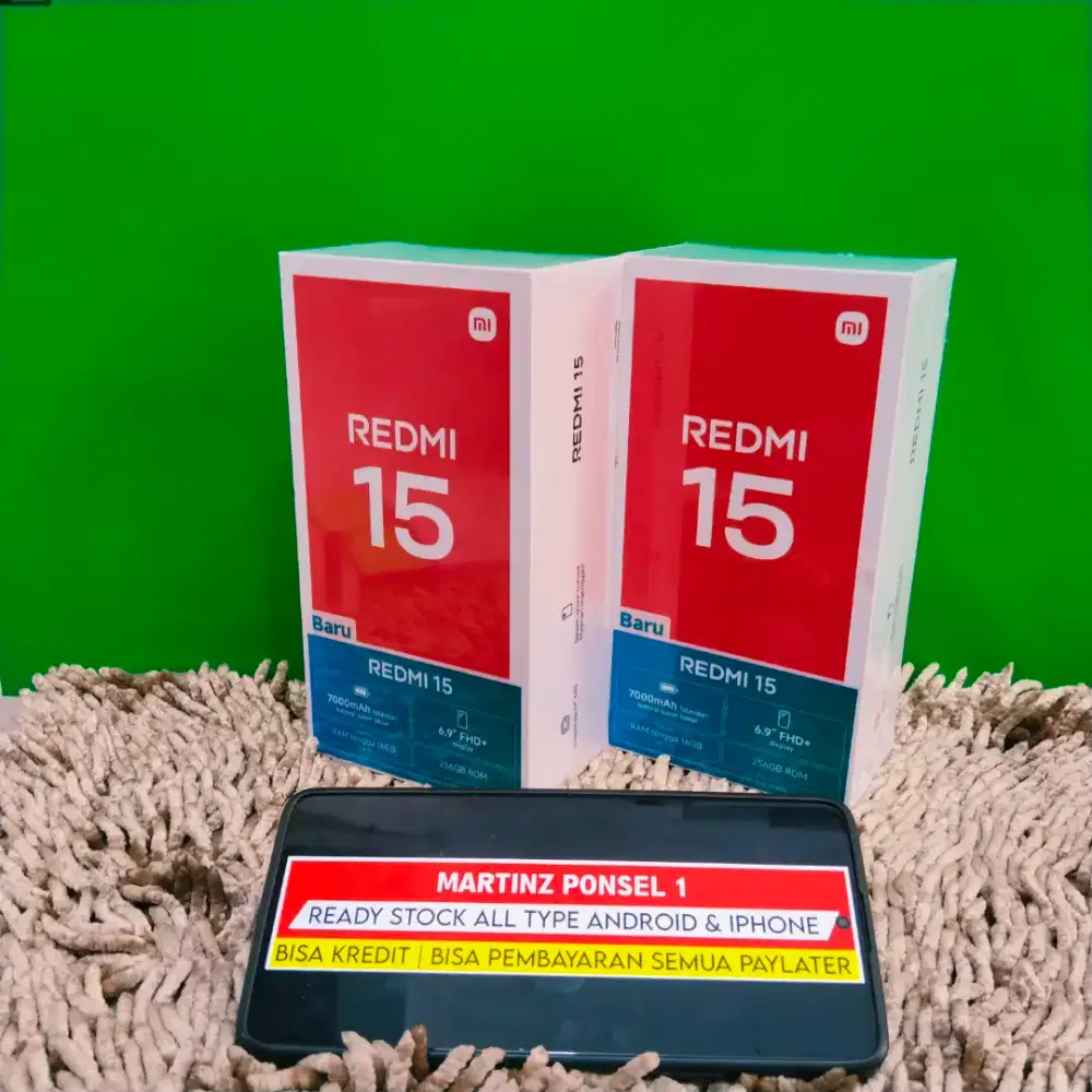 Redmi 15 8Gb new Garansi resmi