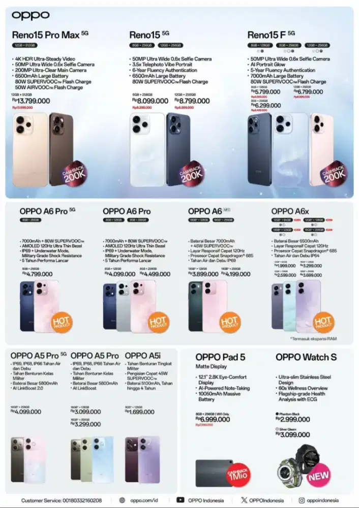 Festival Oppo Reno 15 5G Series