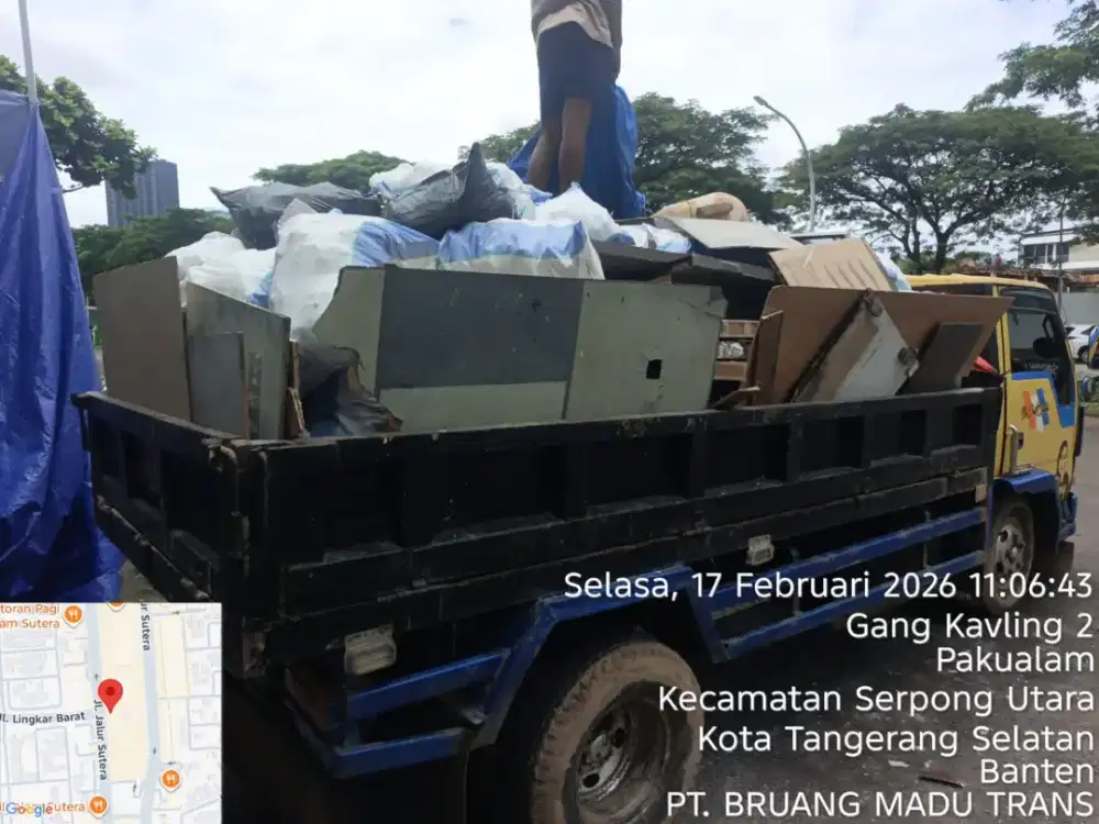 Jasa buang puing dan tanah