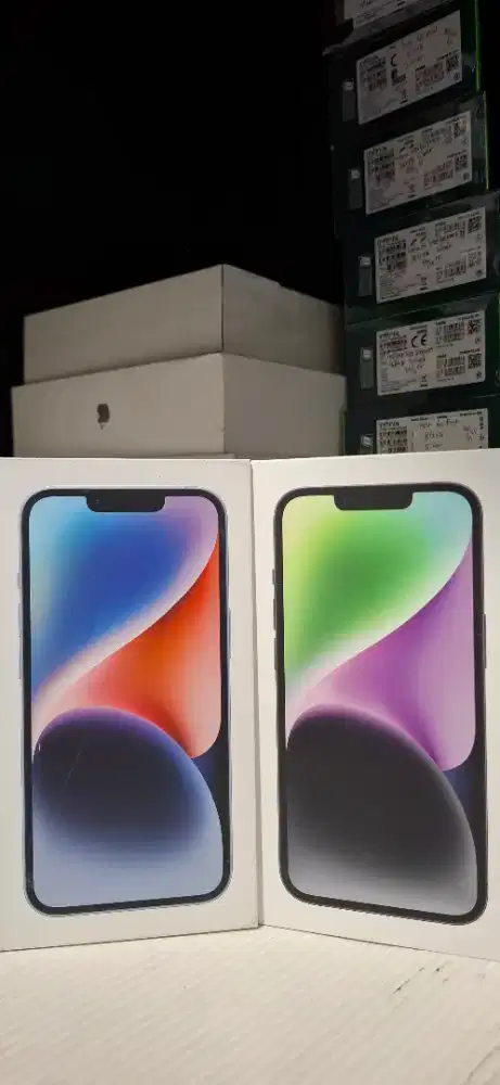 ready iphone 14 256 new resmi ibox tukar tambah cicilan cukup ktp