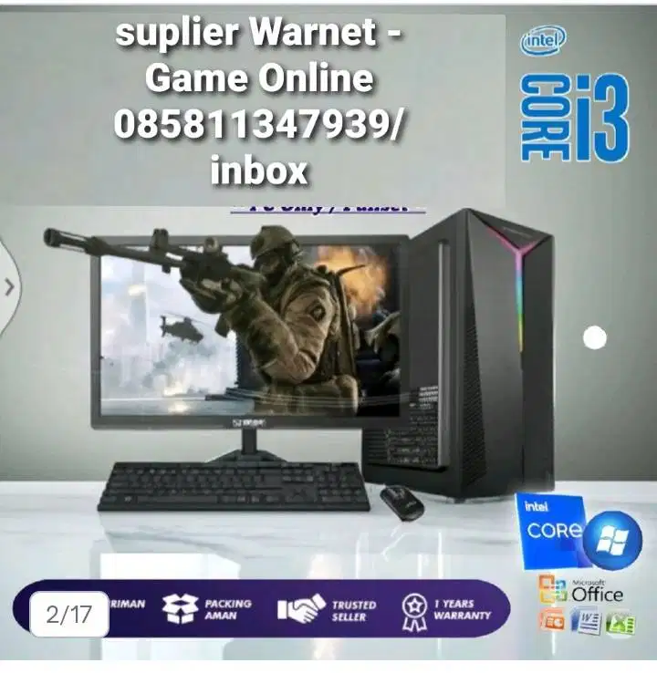 Pasang game online dan warnet