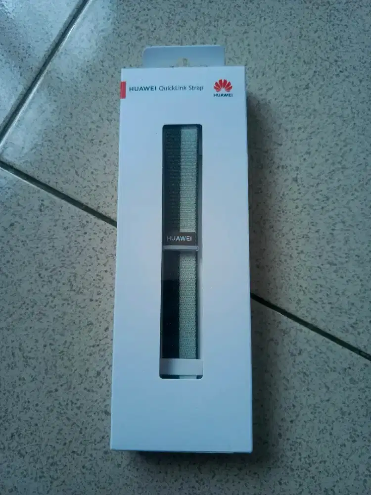 Strap ori huawei watch fit 4 warna dark green & light green nylon