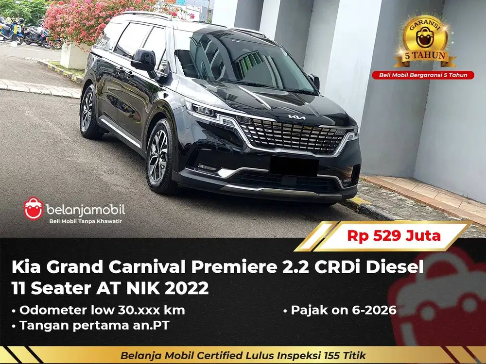 [ 11 SEATER ] Kia Grand Carnival Premiere 2.2 Diesel 2022/2023
