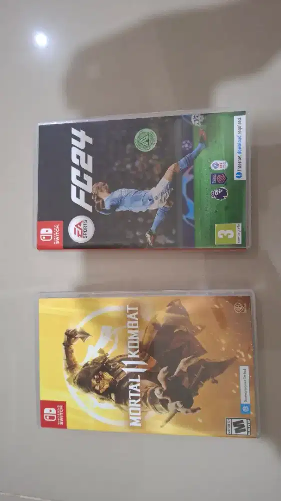 Kaset cartridge game nintendo switch fc 24 fc24 mortal kombat 11