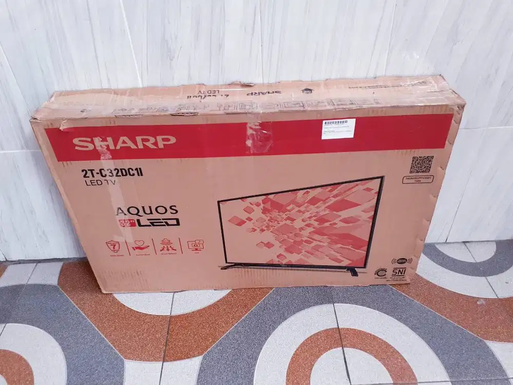 TV LED SHARP 32IN DIGITAL TV KONDISI NORMAL GARANSI