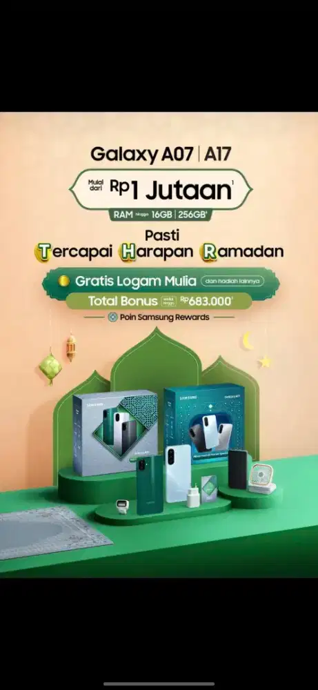 PROMO CICILAN SYARAT MUDAH SYARAT MUDAH SAMSUNG GALAXY A07 DAN A17