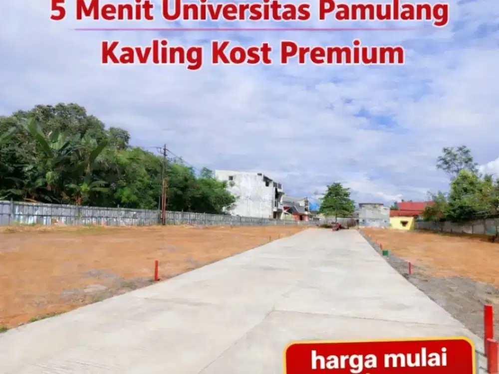 5 Menit Universitas Pamulang Pusat Kavling Kost Premium Free SHM