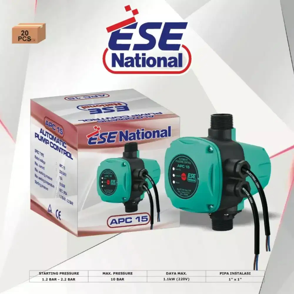 ESE NATIONAL APC-15 Otomatis Pompa Booster Automatic Pressure Control