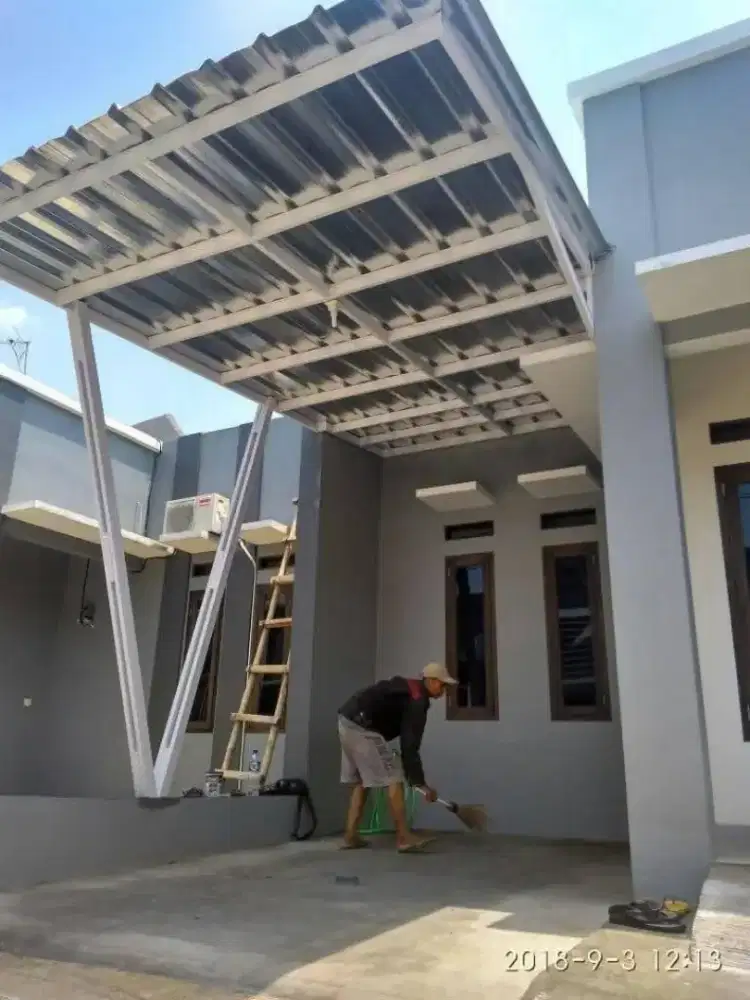 Kanopi murah terpasang rapi