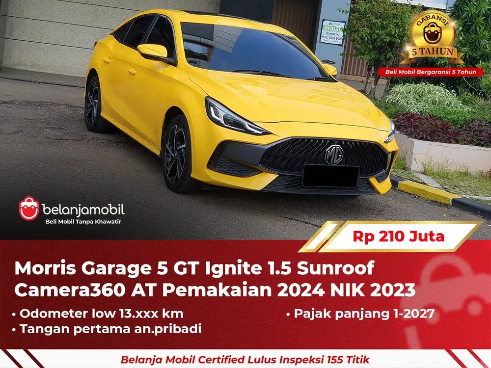 [ GARANSI 5TH ] MG Morris Garage 5 GT 5GT Ignite 1.5 Sunroof 20232024