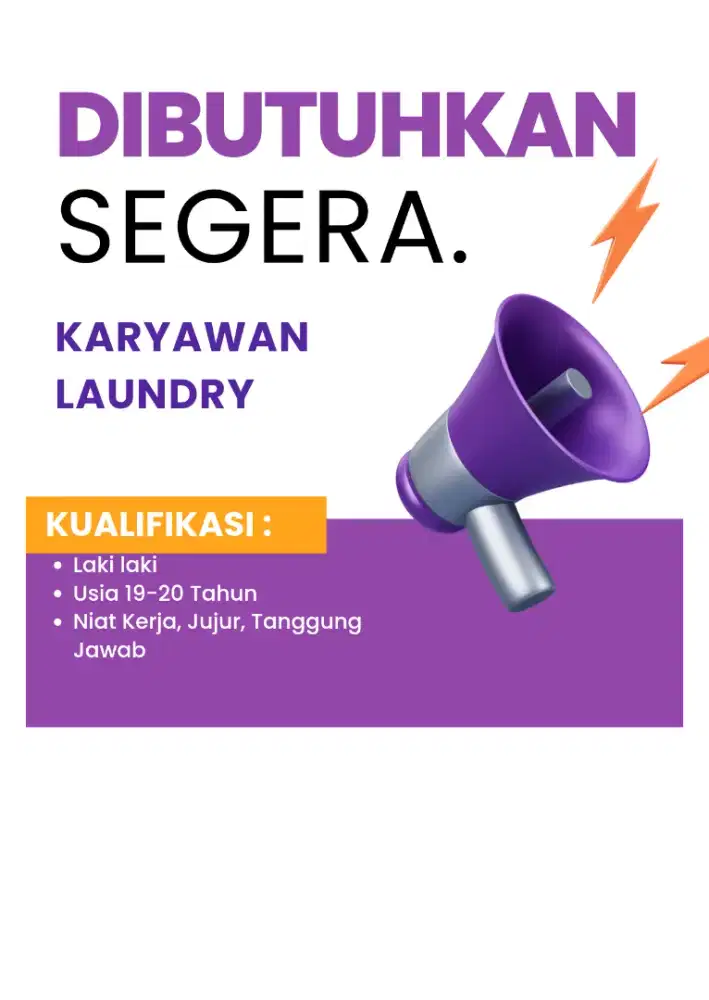 Kerja di Laundry