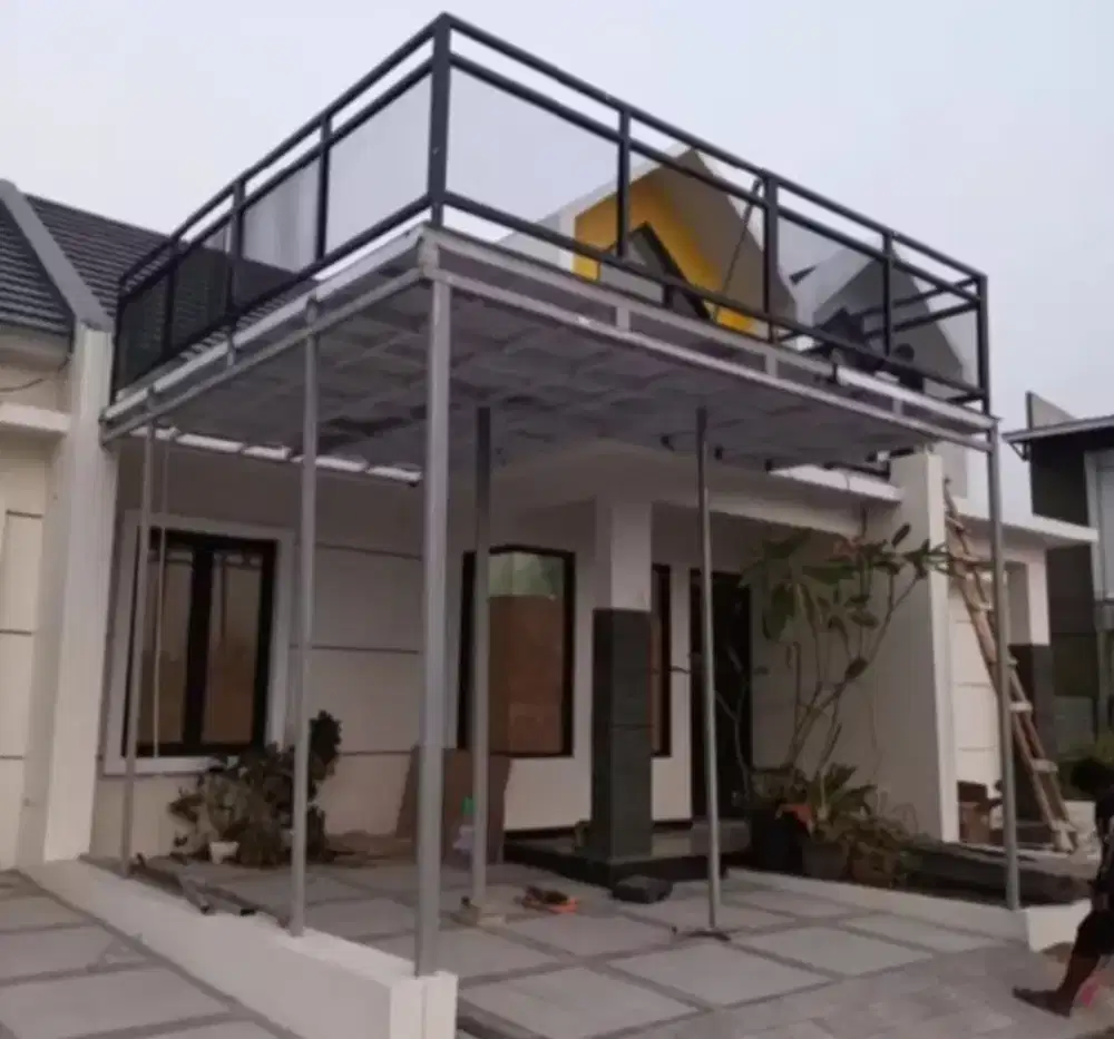 Kanopi mezzanine Besi galvalum anti karat