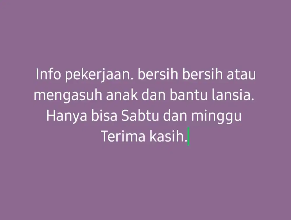 Cari pekerjana   bisa kerumah