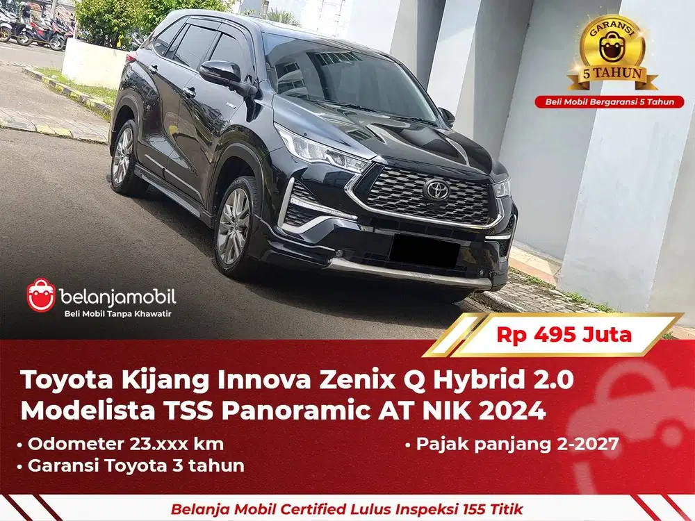 [GARANSI 5TH] Toyota Innova Zenix Q Hybrid 2.0 Modelista TSS 2024/2025