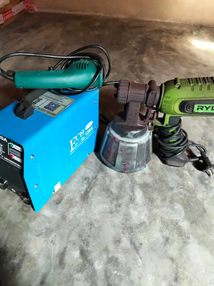 travo las Rhino+bor listrik+spray gun ryu