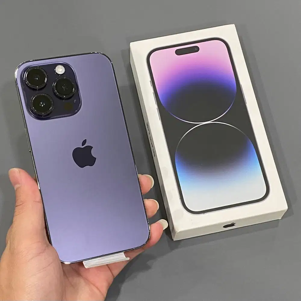 iPhone 14 Pro 256GB Deep Purple Resmi iBox like new