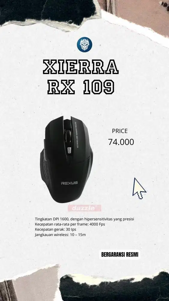 Mouse gaming rexus RX-109