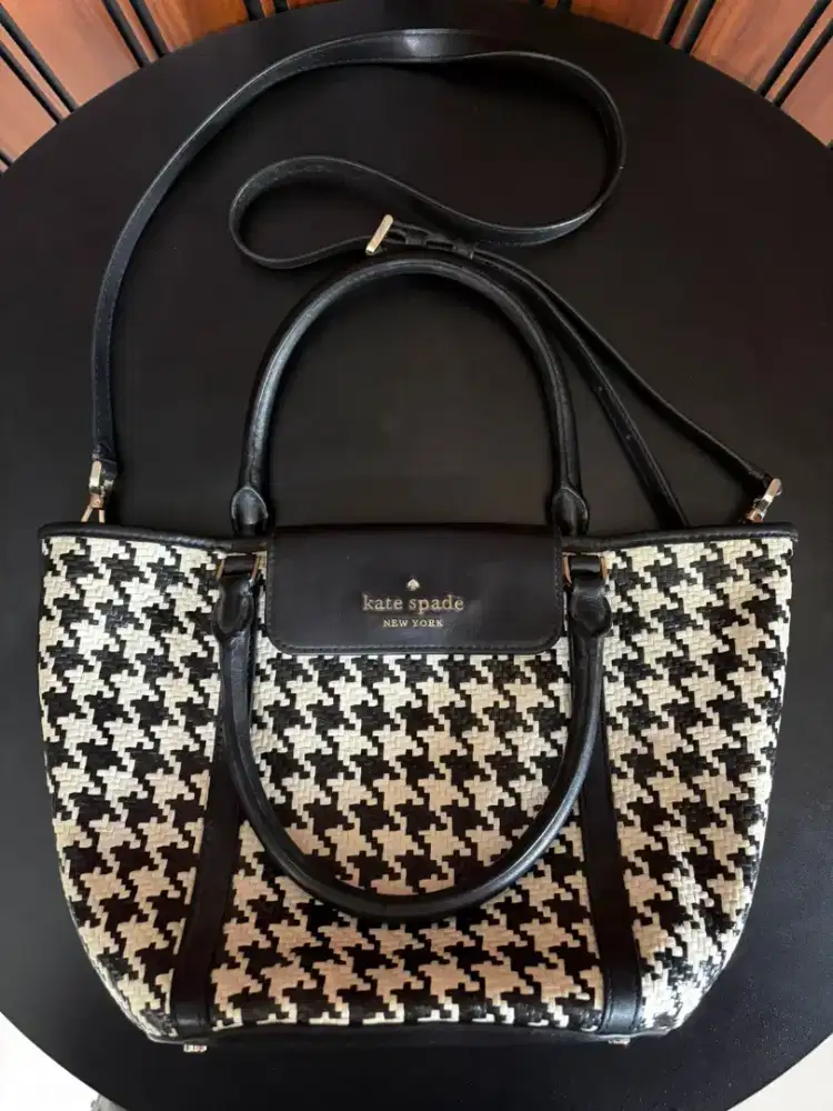 Dijual Tas Kate Spade Cruise Tote Woven SECOND