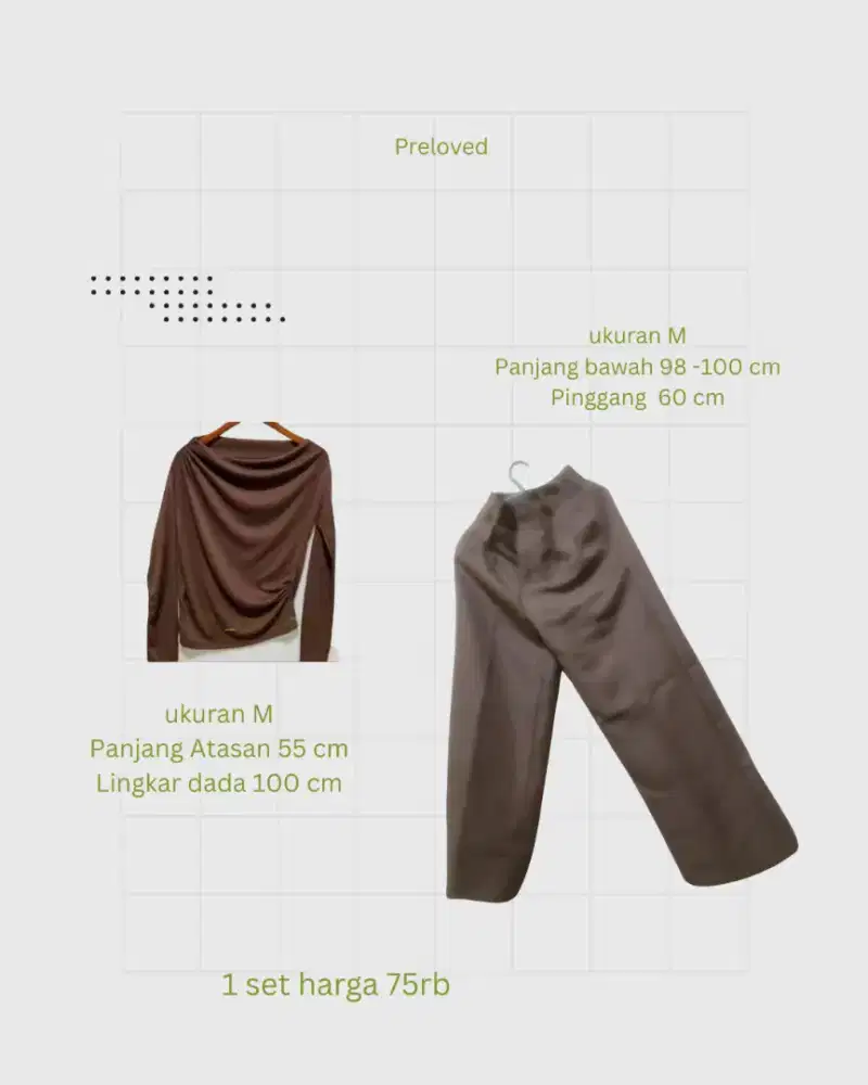 Atasan  Knit wanita Korean style & Celana Kulot anti kusut