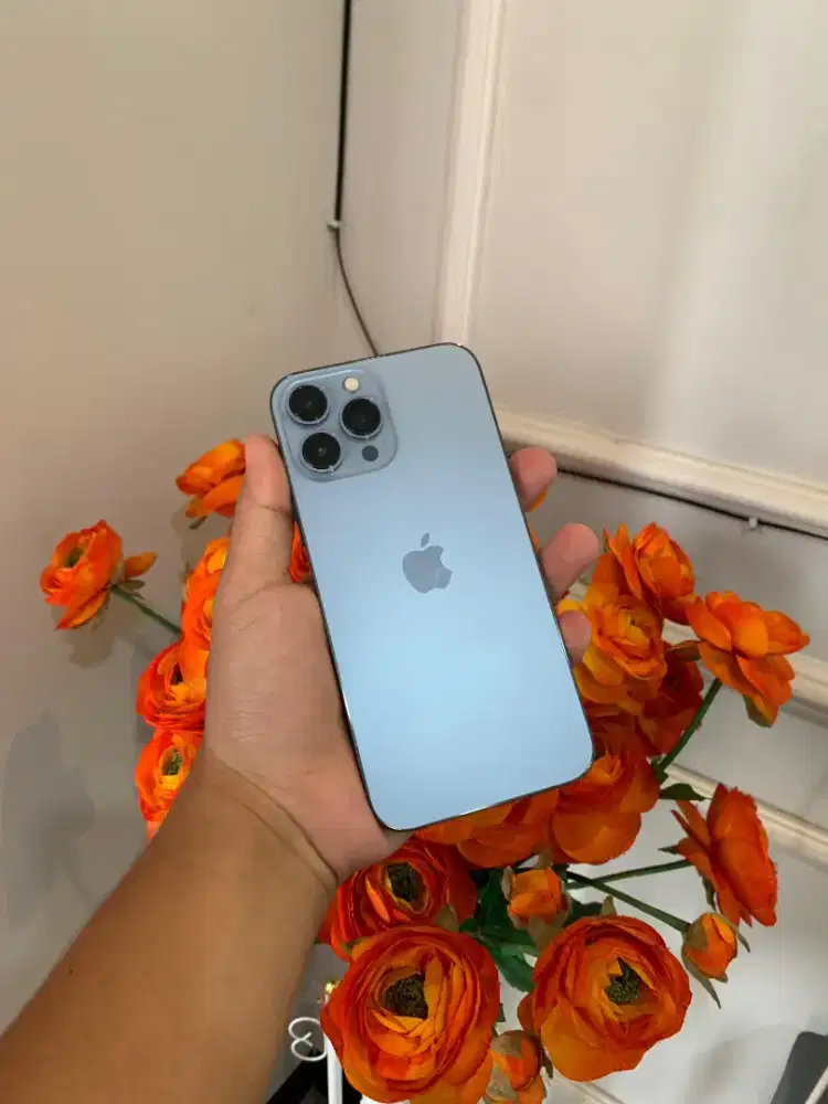 iPhone 13 Pro Max Siera Blue Inter 128GB Fullset