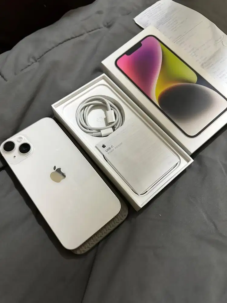 Iphone 14 128 ibox baru pakai 2 minggu