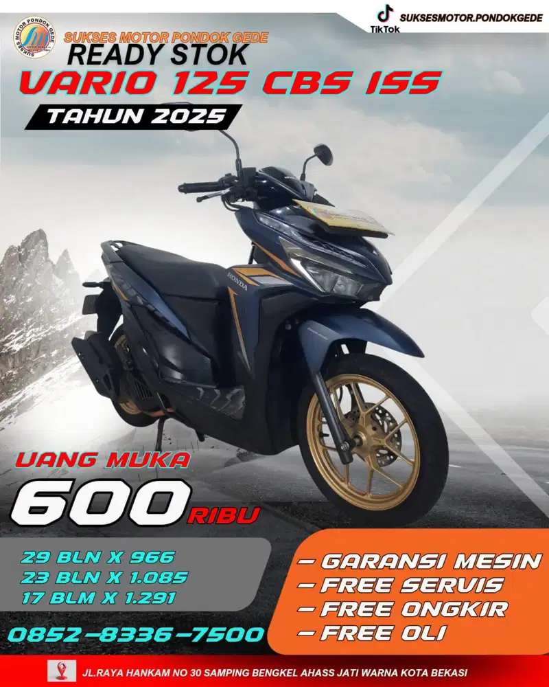 CASH DAN KREDIT HONDA VARIO 125 CBS ISS TAHUN 2021 ANGSURAN RINGAN