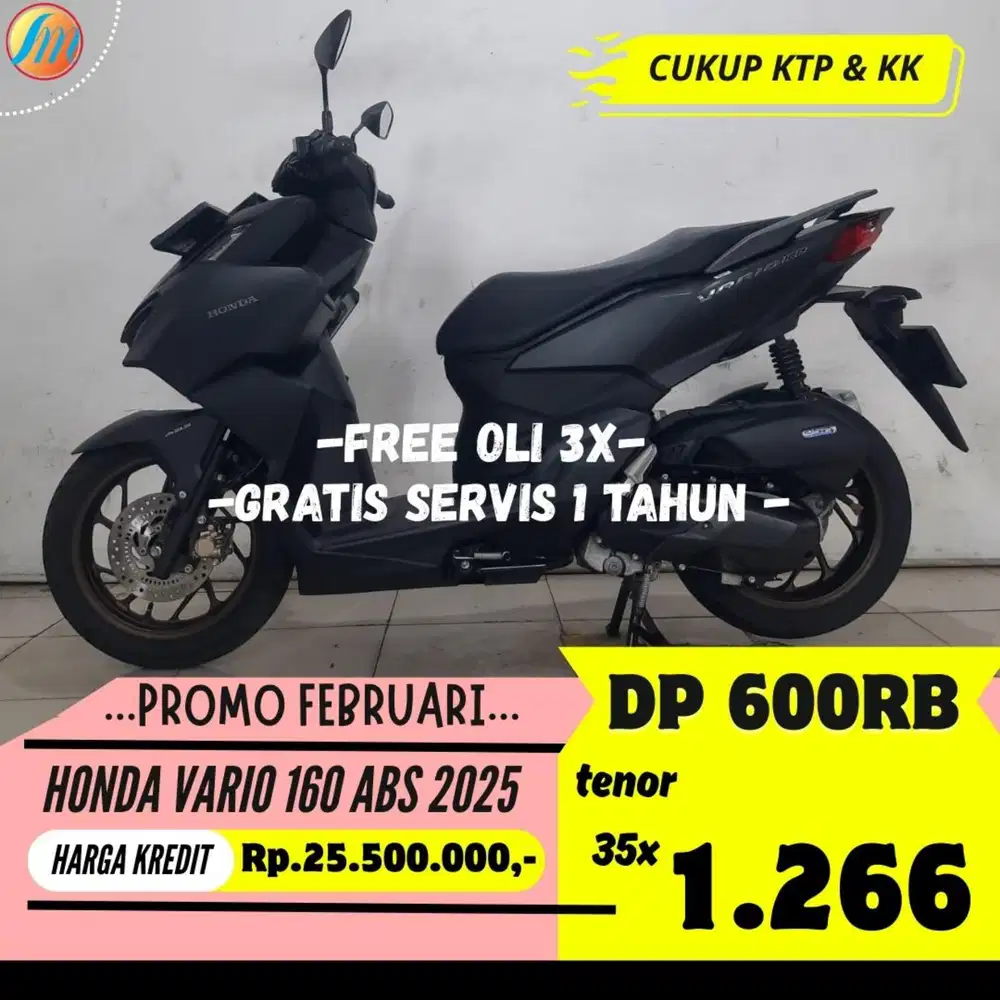 HONDA VARIO 160 ABS 2025 DP CUKUP 600RIBU ANGSURAN SANGAT TERJANGKAU