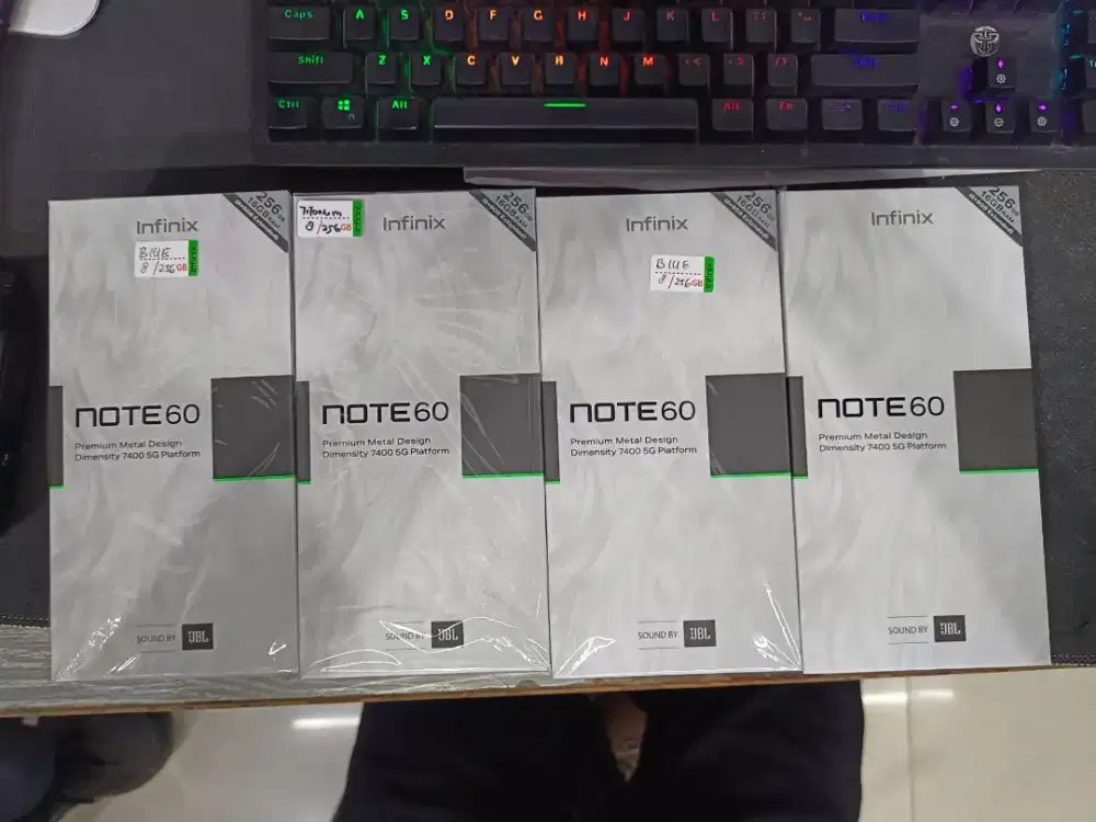 Promo INFINIX NOTE 60 5G 8+8+/256 GB NEW SEGEL