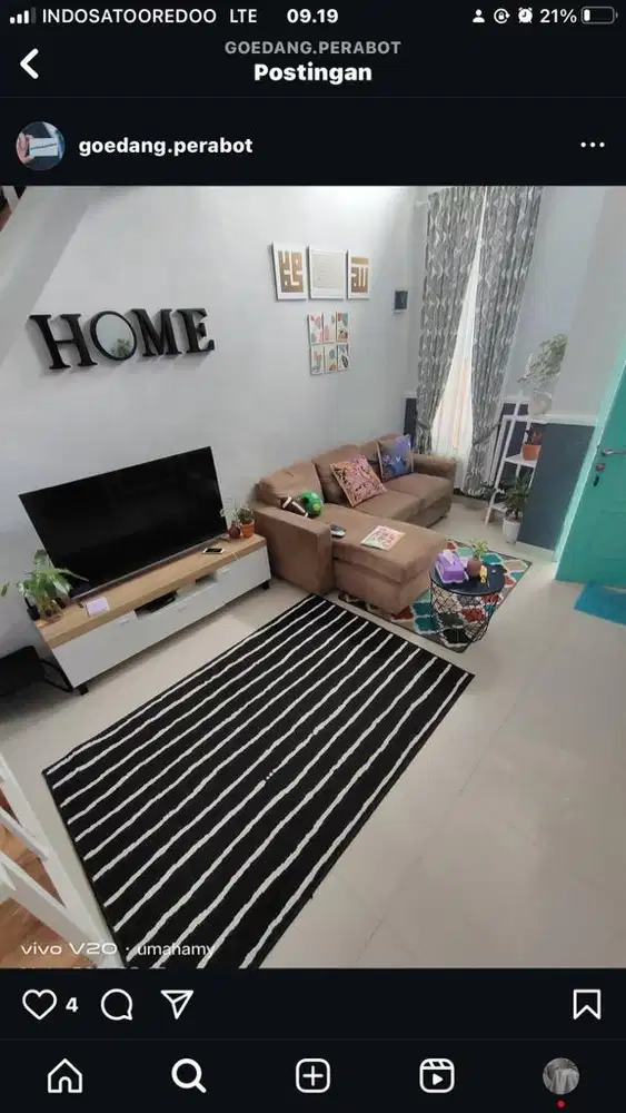 Karpet ikea gorlose hitam putih