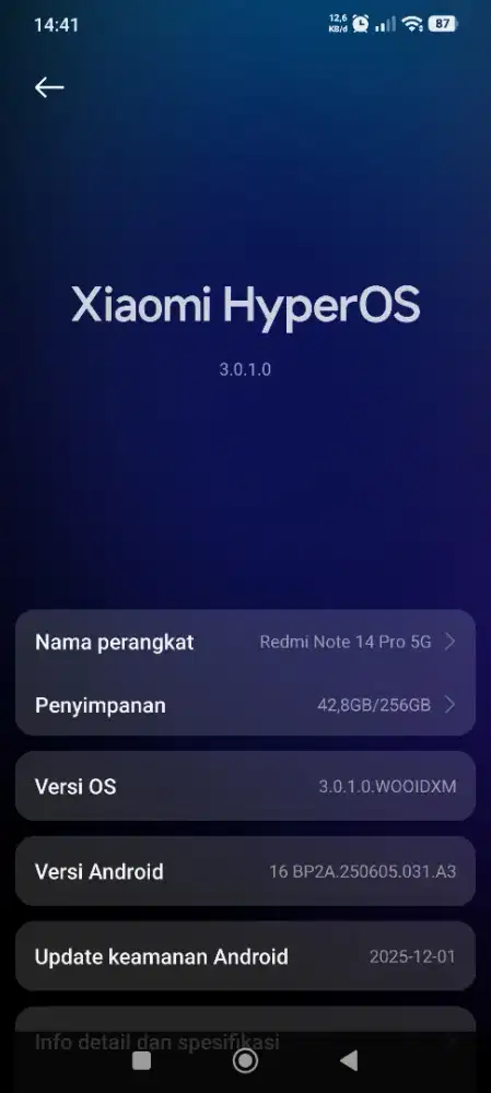 Redmi note 14pro 8/256
