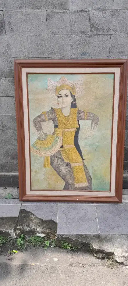 Lukisan kanvas besar BALI