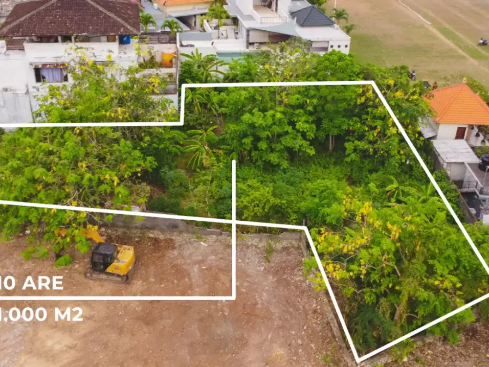 Dijual Cepat Tanah 10 Are di Benoa Kuta Selatan Bali – SHM & ITR Kuning Perumahan