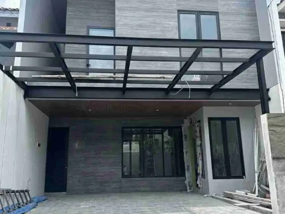 DHARMAHUSADA LEBAR 8 ‼️ Rumah Baru Minimalis Modern Row Jalan 3 Mobil