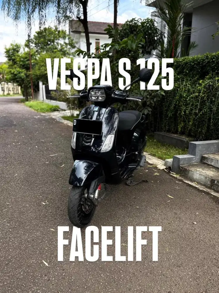 VESPA S 125 IGET FACELIFT HITAM