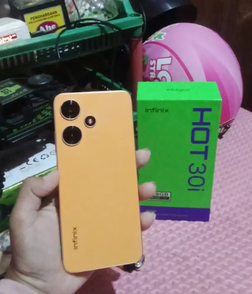 Infinix hot 30i ram 8+8/128 fullset full ori mulus.