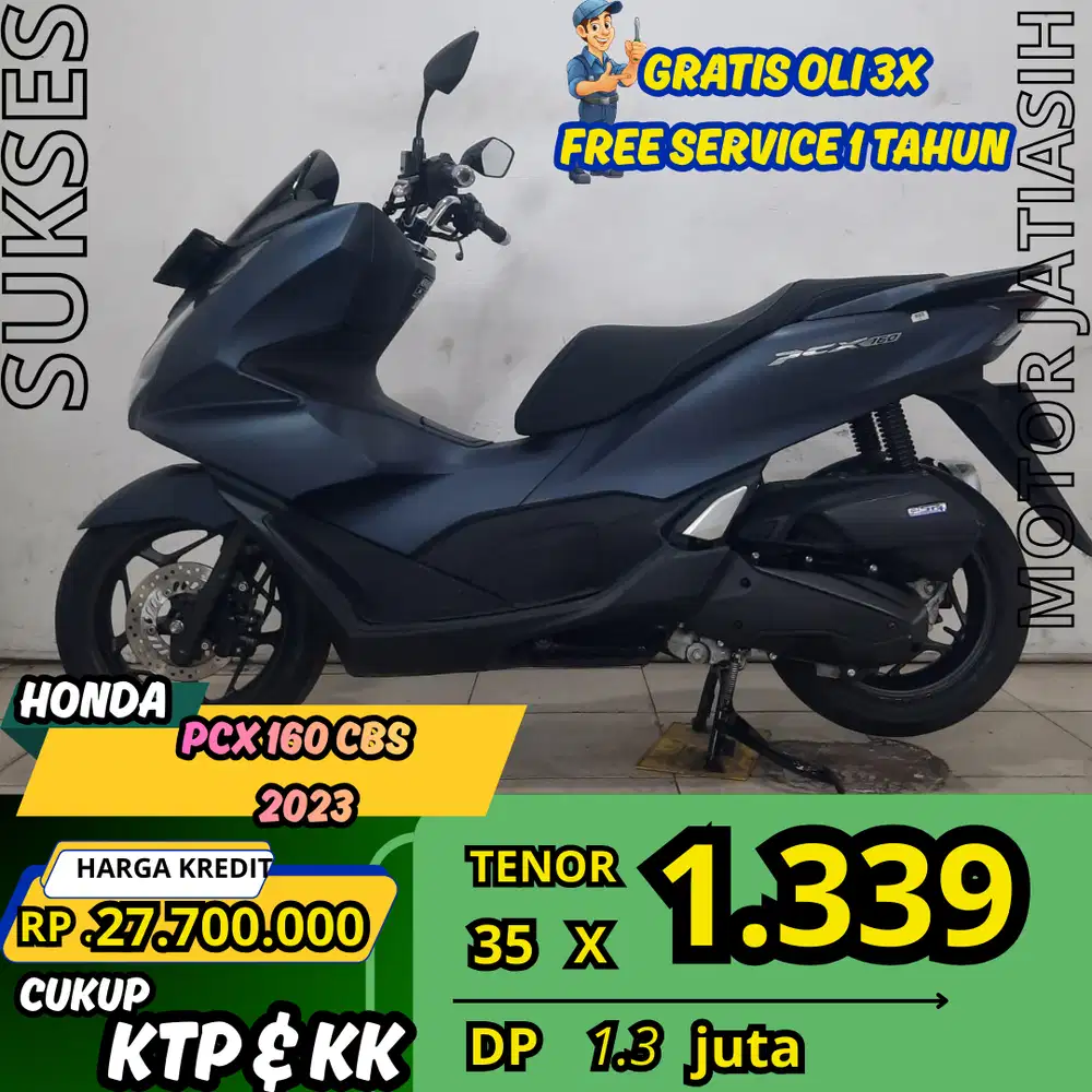 PROMO SPESIAL HONDA PCX 160 CBS 2023 SYRAT KTP &KK DATA  BISA DIBANTU