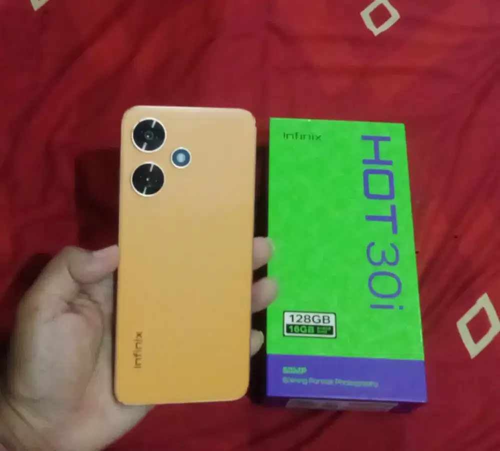 Infinix hot 30i ram 8+8/128 fullset full ori.