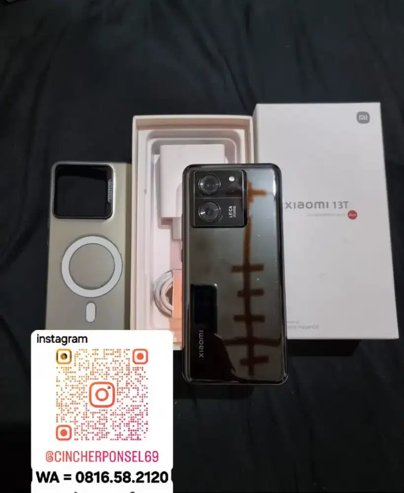 Jual hp bekas Xiaomi 13T 5g 12/256 likenew istimewa siap pakai