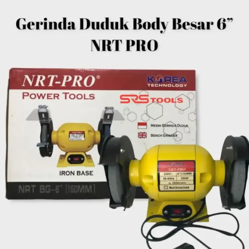 NRT PRO MESIN GERINDA DUDUK 6 INCH BODY BESAR NRT BG-6