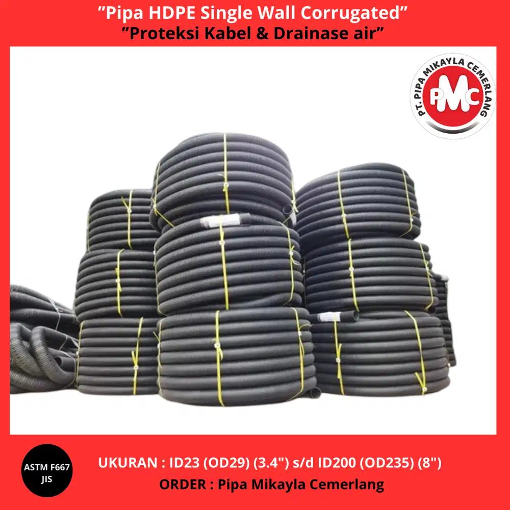 Pipa HDPE Corrugated