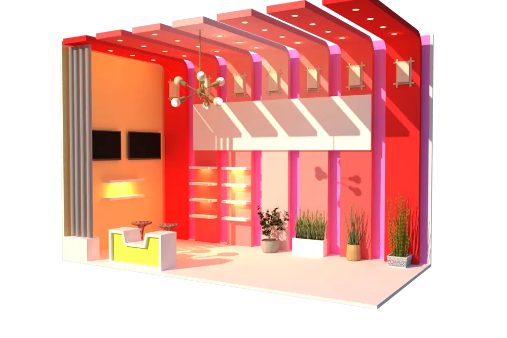 Jasa Desain Booth Pameran / Event 3D + Produksi — Profesional & Murah