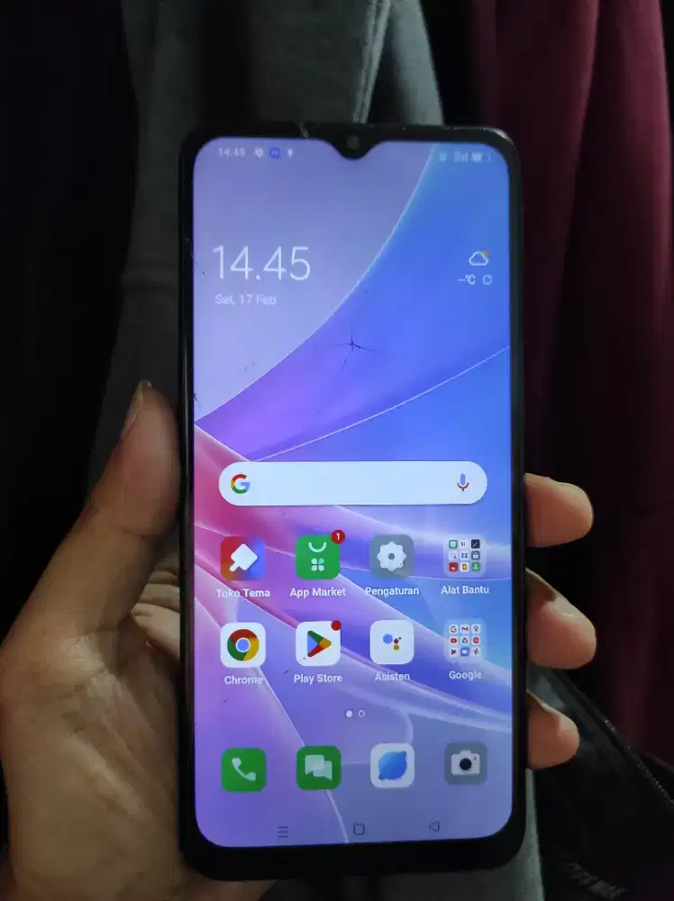 Oppo a78 5G 8+4/256 sebatang kara,minus retak halus sama kartu smart