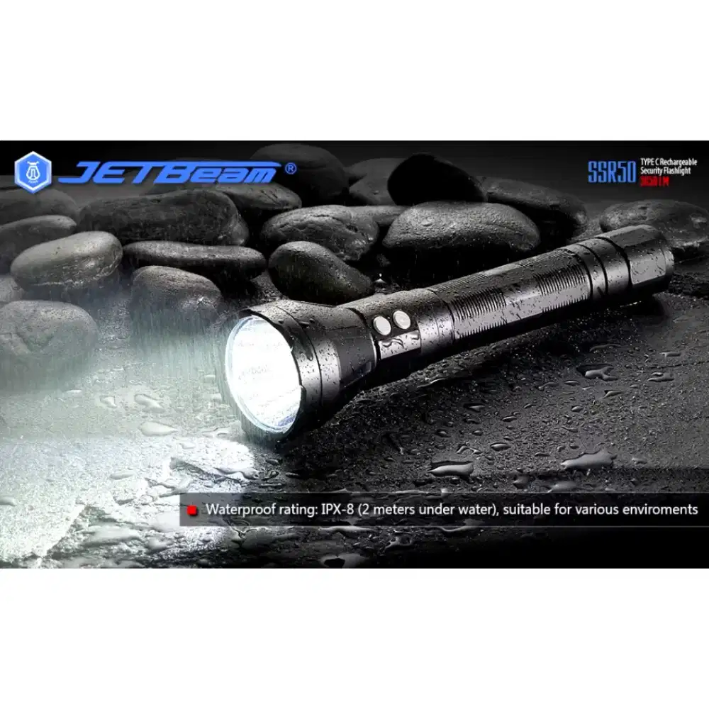 Jetbeam SSR50 Senter LED + Power Bank 5000mAh /3650 Lument