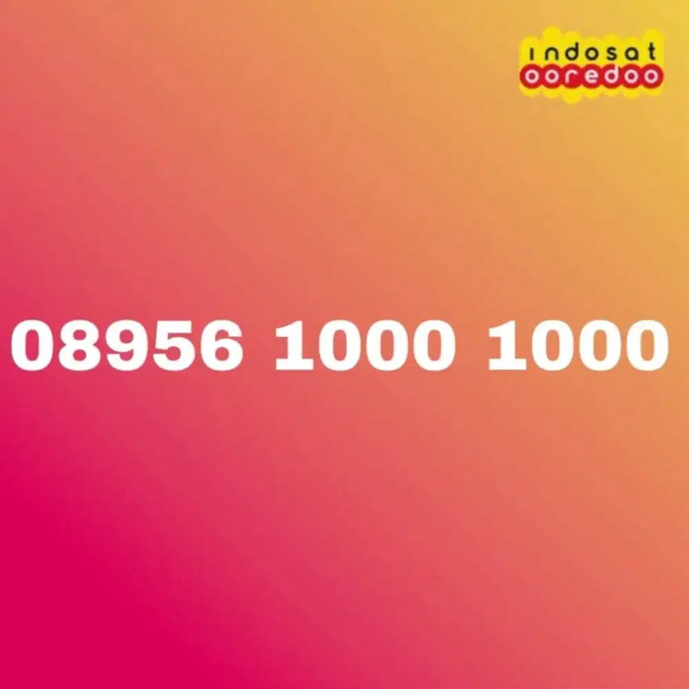 NOMOR CANTIK RAPI PERDANA KARTU 3 THREE PRABAYAR BY INDOSAT OOREDOO