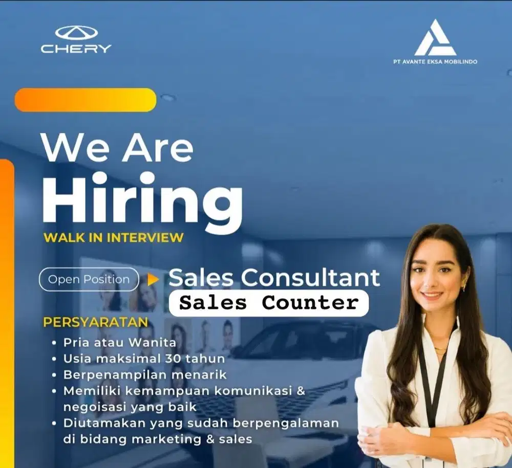 Dicari sales counter/ sales man / sales girl