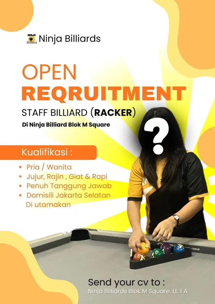 lowongan racker urgent