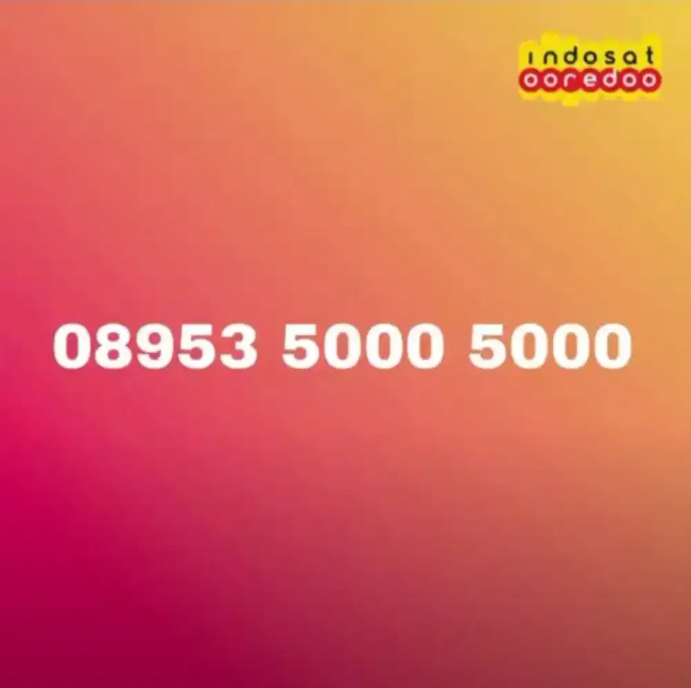 NOMOR CANTIK RAPI PERDANA KARTU 3 THREE PRABAYAR BY INDOSAT OOREDOO