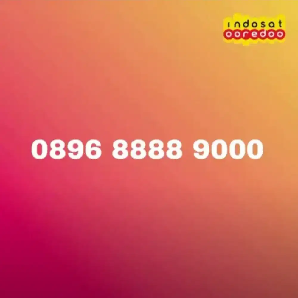 NOMOR CANTIK RAPI PERDANA KARTU 3 THREE PRABAYAR BY INDOSAT OOREDOO